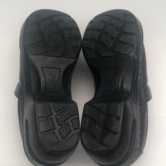 BOC Leather upper black clogs mules that are super comfortable workwear nursing - Picture 8 of 9